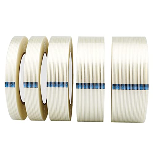 Qrity 1 Stück Filamentklebeband 15mm x 50m, Reparatur Tape, Verpackungsband, Verschleißfest, Wasserdichtes Filament Umreifungsband Qrity 1 Stück Filamentklebeband 15mm x 50m, Reparatur Tape, Verpackungsband, Verschleißfest, Wasserdichtes Filament Umreifungsband von Qrity
