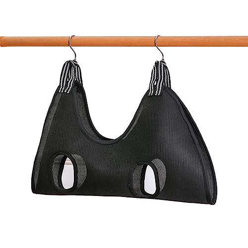 Qrity 1 Stück Katzenpflegetasche, Hängematten Geschirr, Hundepflege Hängematte Set mit S Haken, für die Fellpflege, Hunde und Katzen Nägelschneiden, Schwarz-M Qrity 1 Stück Katzenpflegetasche, Hängematten Geschirr, Hundepflege Hängematte Set mit S Haken, für die Fellpflege, Hunde und Katzen Nägelschneiden, Schwarz-M von Qrity