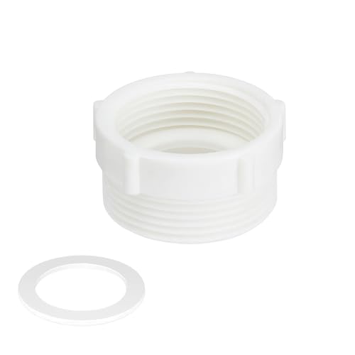 Qrity 1 Stück Küchenspüle Abflussrohr Gelenkgewinde Schlauchverbinder, Spülbecken Ablauf Gelenkgewinde, 41mm auf 46mm Verbindungsstück, für Küchenspülen von Qrity