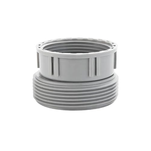 Qrity 1 Stück Küchenspüle Abflussrohr Gelenkgewinde Schlauchverbinder 45mm Weiblich auf 58mm Außengewinde, Kunststoff Gelenkgewinde von Qrity