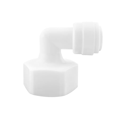 Qrity 1 Stück RO Wasserfilter Fitting, 3/4 Zoll BSP weiblich auf 3/8 Zoll Ellbogen Schnellkupplung, für RO Umkehrosmose System Qrity 1 Stück RO Wasserfilter Fitting, 3/4 Zoll BSP weiblich auf 3/8 Zoll Ellbogen Schnellkupplung, für RO Umkehrosmose System von Qrity