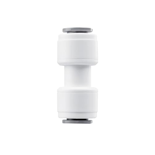Qrity 1 Stück Wasserfilter Fitting, 5/16" Pushfit Gerade Stecker für Wasserrohr, RO Wasserfilter Fitting, Push To Connect Fitting für Kühlschränke von Qrity