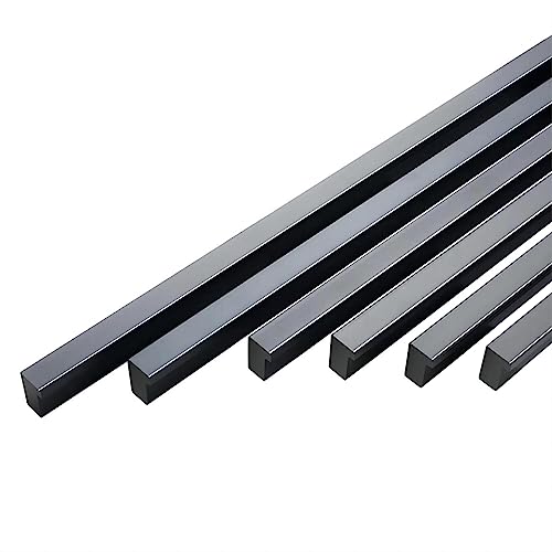 Qrity 10 Stück Aluminiumlegierung schrankgriff schwarz Möbelgriff Stangengriff Bohrlochabstand 256 mm Küchengriff Schrankgriffe Schubladengriffe, Schwarz von Qrity