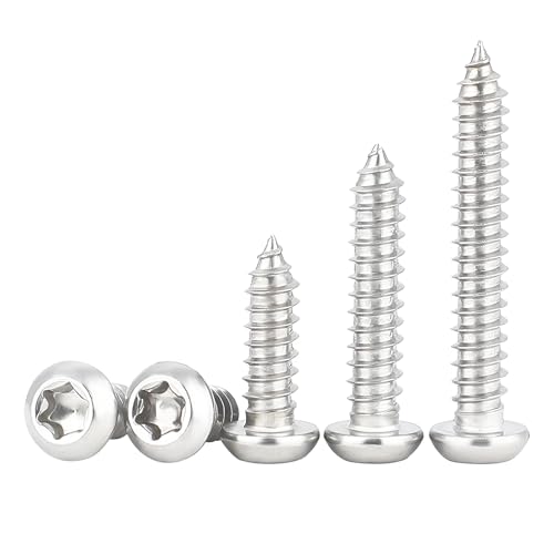 Qrity 100 STÜCKE M5x30mm Selbstschneidende Schraube, Torx Flachkopfschrauben, Edelstahl Rundkopf Selbstbohrende Schrauben Qrity 100 STÜCKE M5x30mm Selbstschneidende Schraube, Torx Flachkopfschrauben, Edelstahl Rundkopf Selbstbohrende Schrauben von Qrity