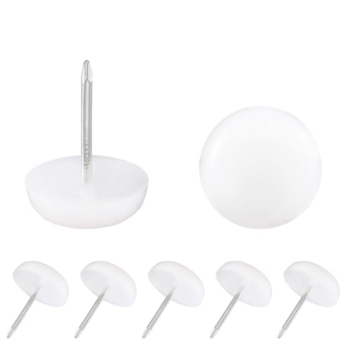 Qrity 16 Stück Kunststoff Stuhlgleiter, Möbelfüße, Stuhlgleiter mit Nagel, Bodenschutz, Möbelgleiter, für Möbel, Stuhl und Tischbeine, 13mm Qrity 16 Stück Kunststoff Stuhlgleiter, Möbelfüße, Stuhlgleiter mit Nagel, Bodenschutz, Möbelgleiter, für Möbel, Stuhl und Tischbeine, 13mm von Qrity