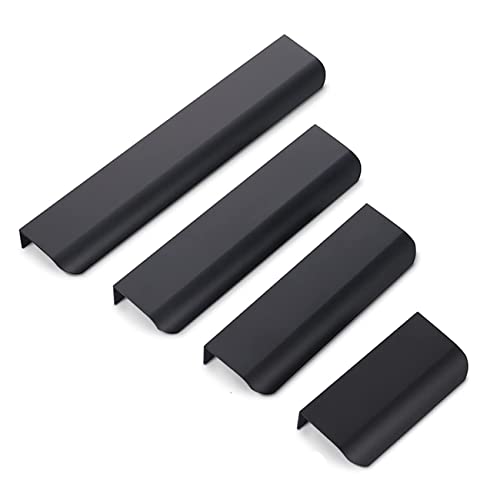 Qrity 2 Stück 64mm Modernes Küchengriffe Geschwungener Türgriff Verdeckter Schubladengriff Kleiderschrank langer Griff mit Schrauben, Schwarz Qrity 2 Stück 64mm Modernes Küchengriffe Geschwungener Türgriff Verdeckter Schubladengriff Kleiderschrank langer Griff mit Schrauben, Schwarz von Qrity