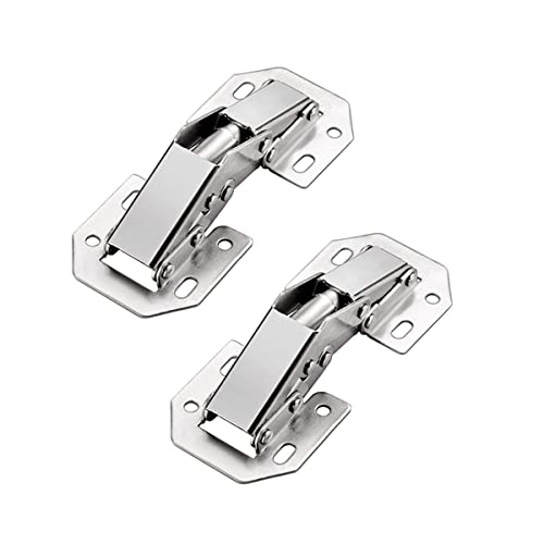 Qrity 2 X Klein Aufschraubscharnier mit Feder Öffnungswinkel 90° Küche Schrank Türscharniere, Kein Slot erforderlich, Geeignet für die Dicke der Türverkleidung 8~14mm Qrity 2 X Klein Aufschraubscharnier mit Feder Öffnungswinkel 90° Küche Schrank Türscharniere, Kein Slot erforderlich, Geeignet für die Dicke der Türverkleidung 8~14mm von Qrity