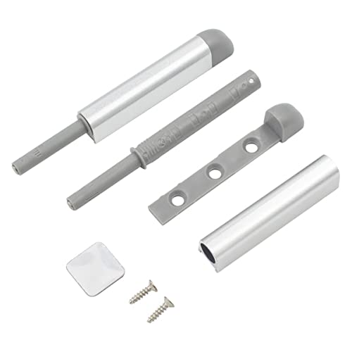 Qrity 2 Stück Türöffner Magnetschnäpper Drucktüröffner Einbau Schrank Türöffner Drucköffne für Schranktüren, Kleiderschrank und Schubladen-Silbrig von Qrity