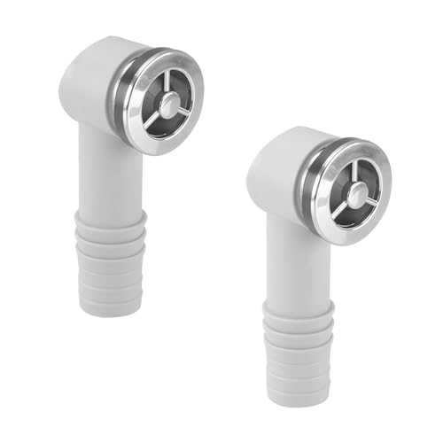 Qrity 2 Stück Überlaufkopf, Überlauf Spüle, Überlaufrohre Waschbecken, Überlaufgarnitur mit Ablaufrohr, Überlauf Runde Schnittstelle, 36 x 36mm Qrity 2 Stück Überlaufkopf, Überlauf Spüle, Überlaufrohre Waschbecken, Überlaufgarnitur mit Ablaufrohr, Überlauf Runde Schnittstelle, 36 x 36mm von Qrity