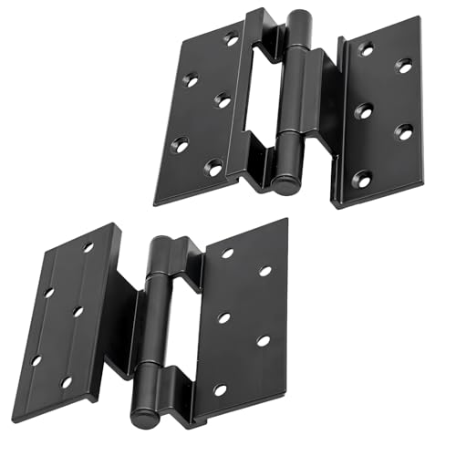 Qrity 2 Stück Scharnier, Flügelfenster Türscharniere, Versetzte Türscharniere, #50 Aluminiumprofil, Türscharnier für Gekröpfte Flügelfenstertüren Qrity 2 Stück Scharnier, Flügelfenster Türscharniere, Versetzte Türscharniere, #50 Aluminiumprofil, Türscharnier für Gekröpfte Flügelfenstertüren von Qrity