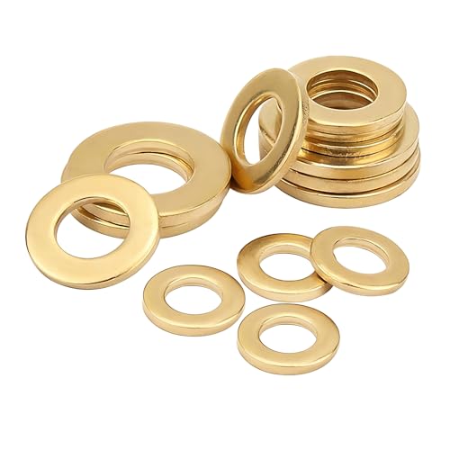 Qrity 20 Stück Flache Unterlegscheiben, M8 x 18mm, O Ring Distanzscheiben, Messing Dichtung Unterlegscheibe, Dichtung Unterlegscheiben für Schrauben Qrity 20 Stück Flache Unterlegscheiben, M8 x 18mm, O Ring Distanzscheiben, Messing Dichtung Unterlegscheibe, Dichtung Unterlegscheiben für Schrauben von Qrity