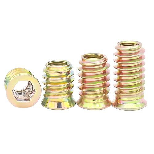 Qrity 20 Stück Gewindeeinsätze Muttern, Einschraubmutter, M4x8mm Gewindeeinsatzmuttern, Einschraubmuffen, Gewindeeinsatz für Holzmöbel Qrity 20 Stück Gewindeeinsätze Muttern, Einschraubmutter, M4x8mm Gewindeeinsatzmuttern, Einschraubmuffen, Gewindeeinsatz für Holzmöbel von Qrity
