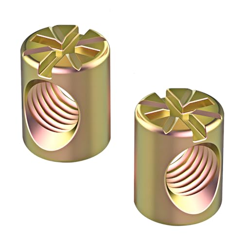 Qrity 20 Stück Möbel Zylindermutter, M6 x 10mm Möbel Barrel Nut, Barrel Nut Zylindermutter für Möbel Gitterbett Möbelschrauben Qrity 20 Stück Möbel Zylindermutter, M6 x 10mm Möbel Barrel Nut, Barrel Nut Zylindermutter für Möbel Gitterbett Möbelschrauben von Qrity