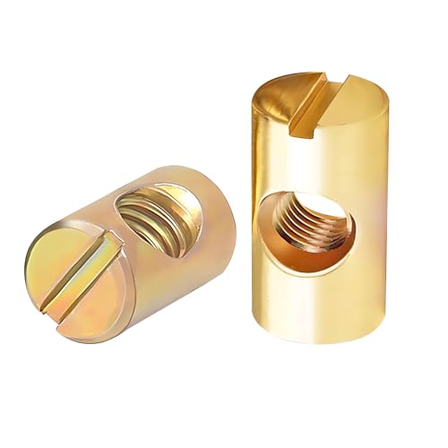 Qrity 20 Stück Schlitz Muttern, Barrel Nut Zylindermutter, M6 x 15mm Fassmuttern, Barrel Muttern für Möbel Krippe Stühle Qrity 20 Stück Schlitz Muttern, Barrel Nut Zylindermutter, M6 x 15mm Fassmuttern, Barrel Muttern für Möbel Krippe Stühle von Qrity