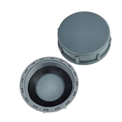 Qrity 2X Küchenspülensieb 45 mm G1½ Innengewinde Abflussrohr Verschlusskappe Rohrkappe zum Abdichten von Verbindungen und Rohrenden von Qrity