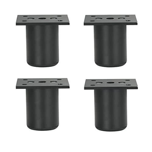 Qrity 50mm Schwarz Höhe Möbel Beine Schrankfüße Aluminiumlegierung Küchenfüße Sofa Füße Metall Tischbeine von Qrity
