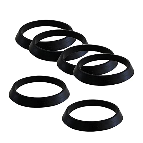 Qrity 6 Stück Abflussrohr-Blindkappendichtung für Küchenspüle, 43 mm, Abflussdichtung, Abtropfring, Gummischeibe für 1 1/2" Armaturen von Qrity