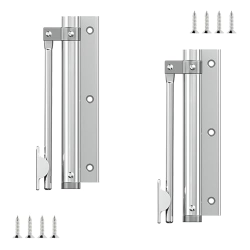 Qrity 2 Stück Automatischer Türschließer, Federbelasteter Türschließer, Einstellbar, Maximale Belastung 25kg, Silber, Aluminiumlegierung, Büro, Zuhause Qrity 2 Stück Automatischer Türschließer, Federbelasteter Türschließer, Einstellbar, Maximale Belastung 25kg, Silber, Aluminiumlegierung, Büro, Zuhause von Qrity