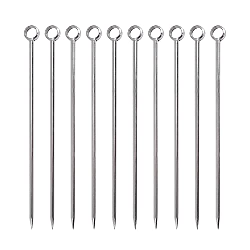 10 Stück Cocktail-Picker Edelstahl Cocktail Pick Wiederverwendbare Zahnstocher Obst Zahnstocher für Vorspeisen Sandwich Obst Sticks für Cocktails 10 Stück Cocktail-Picker Edelstahl Cocktail Pick Wiederverwendbare Zahnstocher Obst Zahnstocher für Vorspeisen Sandwich Obst Sticks für Cocktails von Qsvbeeqj