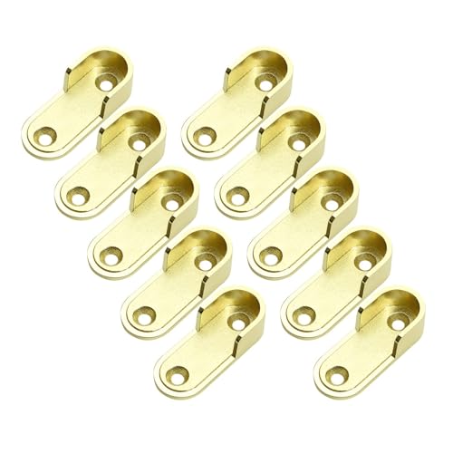 10 Stück ovale Flansch-Halterung, Kleiderhalterungen, Zincs Legierungen, verdickte Kleiderstange, Hardware, Schrankhalterungen, Kleiderschrankhalterung, robuste Steckdose 10 Stück ovale Flansch-Halterung, Kleiderhalterungen, Zincs Legierungen, verdickte Kleiderstange, Hardware, Schrankhalterungen, Kleiderschrankhalterung, robuste Steckdose von Qsvbeeqj