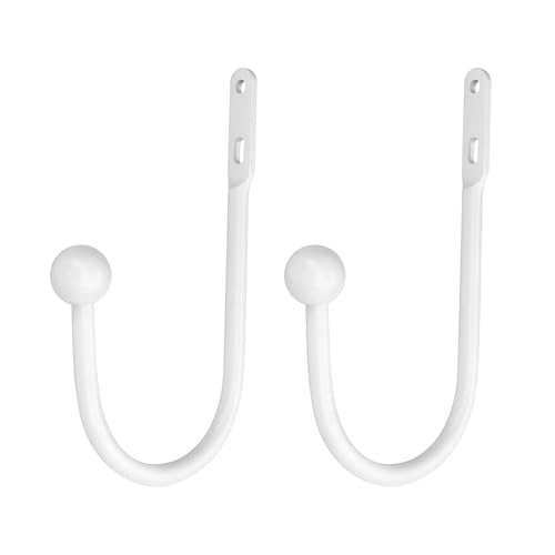 2/4pcs Wandmontierte Tieback Haken Vorhang Holdbacks Metall Vorhangseitenhalter Vorhänge Tür Hanger Einfach Zu Installierende Dekorative Vorhänge Holdbacks von Qsvbeeqj
