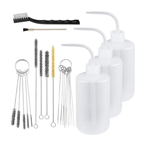 24 Pieces Airbrushes Sprühgereinigungsset Bieten 4 Flaschen Und 21 Pinsel Für Effektive Lackierlösung Lackierer Praktisch von Qsvbeeqj
