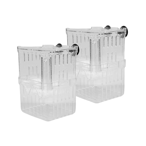 2pcs Protektive Doppelschicht Fischbrüte Tanks Klarer Zuchtbehälter Box Für Home Office Aquarium Verwenden Fischgebräutertanks von Qsvbeeqj