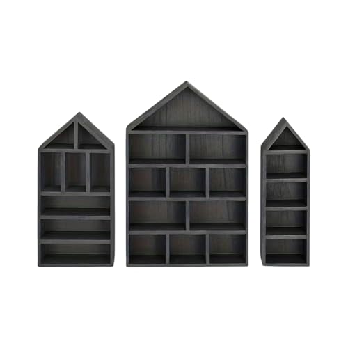 3 praktische Holzschränke, Wandregale für Sammlerstücke, mehrere Größen, staubdichte Schattenboxen, Wandmontage, Miniaturen, Vitrinen 3 praktische Holzschränke, Wandregale für Sammlerstücke, mehrere Größen, staubdichte Schattenboxen, Wandmontage, Miniaturen, Vitrinen von Qsvbeeqj