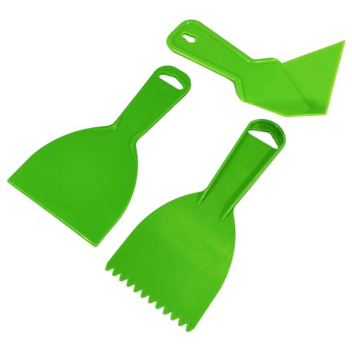 3pieces Mehrzwecke Plastikspatel Scrapers Mit Eckkellen Werkzeugen Kits Für Wandreparaturfarben Entfernung Wandkleber Großer Größen Spacklingswerkzeuge von Qsvbeeqj