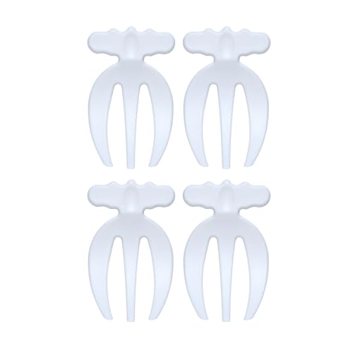 4pcs Tragbare Plastiksalat Server Klauen Obst Mischlöffel Küchensalat Servieren Utensilien Mischen Zange von Qsvbeeqj