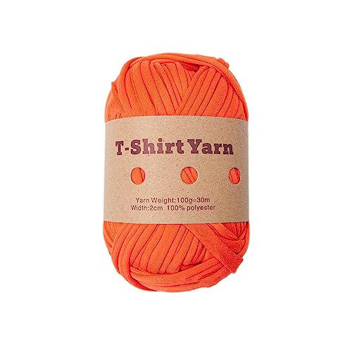 Dicke Spaghetti zum Stricken aus elastischem Stoff für T-Shirts, Handtaschen, Decken, Kissen, Häkelstoffe von Qsvbeeqj