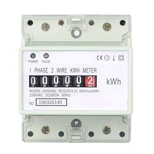 Einfach Zu Installierende Raumsparende Schienen Montiertes Elektronisches Energiemeter Für Haus Und Kleinunternehmensenergieüberwachung DIN KWH Messgerät von Qsvbeeqj