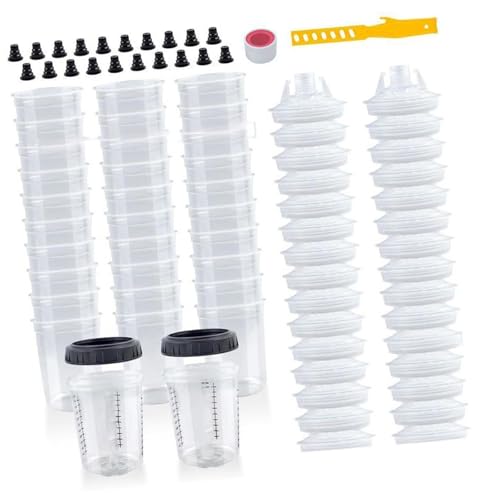Farbvorbereitung Einwegbecher Austauschbare Airbrushdose Farbsprühgerät Mischbecher für Auto Autolackierung Autooberflächen Beschichtung Behandlungswerkzeug Farbvorbereitung Einwegbecher Austauschbare Airbrushdose Farbsprühgerät Mischbecher für Auto Autolackierung Autooberflächen Beschichtung Behandlungswerkzeug von Qsvbeeqj