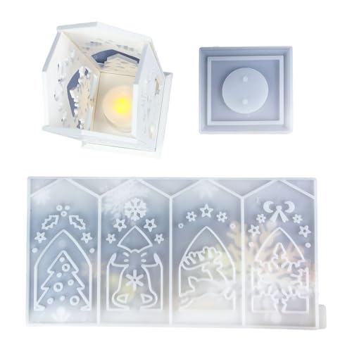 Gipshalter in Silikonform für Kerzen mit Weihnachtsmotiven, handgefertigter Schmuckständer Gipshalter in Silikonform für Kerzen mit Weihnachtsmotiven, handgefertigter Schmuckständer von Qsvbeeqj