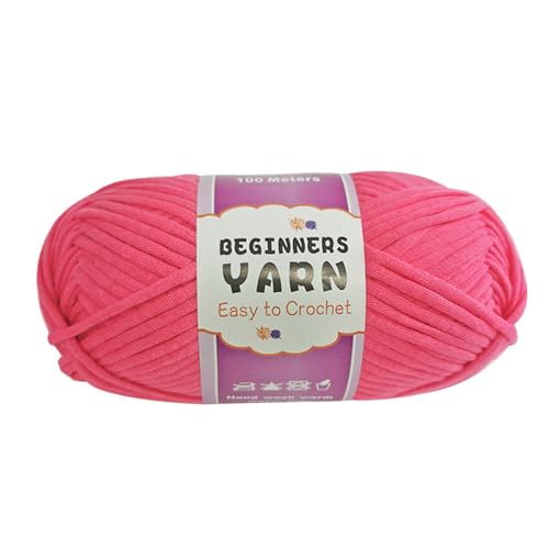 Häkelgarn, 3 mm, einfach zu verwenden, aus weicher Baumwolle, für Hut, Schal, Strickdecke von Qsvbeeqj