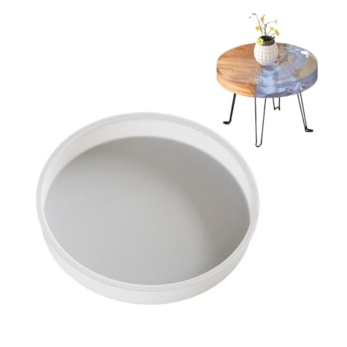 Handgefertigte Kunstharzkunst mit unserer stabilen Silikonform, Wohnaccessoire für maßgeschneiderte, runde Tischdekoration, kreative Designs von Qsvbeeqj