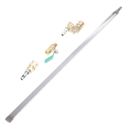 Heizkörper-Reinigungswerkzeug mit 6-Loch-Sprühdüse und 180-Grad-Schnellanschluss für Hochdruckreiniger, Automobil-Heizkörper-Reinigungsdüse, 60 cm von Qsvbeeqj