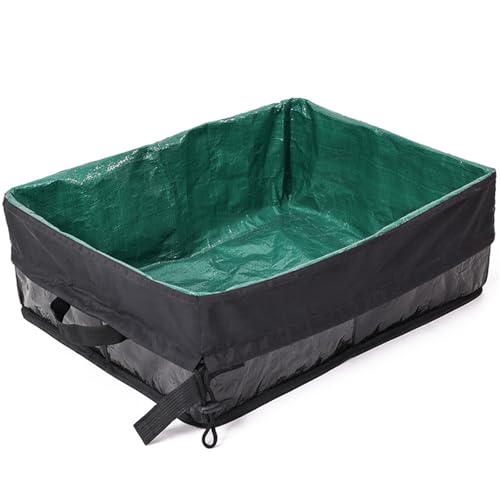 Qsvbeeqj Klappbare Katzen Müllbox Tragbare Reise Haustier Pfanne Leichtgewicht Toilettenschale Für Fahrt Nach Hause Outdoor Auto Tragbare Katzen Müllbox von Qsvbeeqj