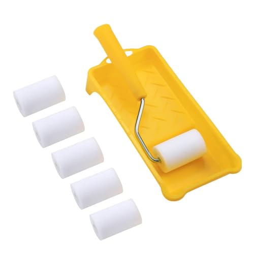 Kleine Farbwalzen Set 2 Zoll 8pcs Kleine Walzenpinsel Plastikgriff Präzise Beschichtungstool Für Heimprojekte Einfach Tragemöbel Rollenrolle von Qsvbeeqj