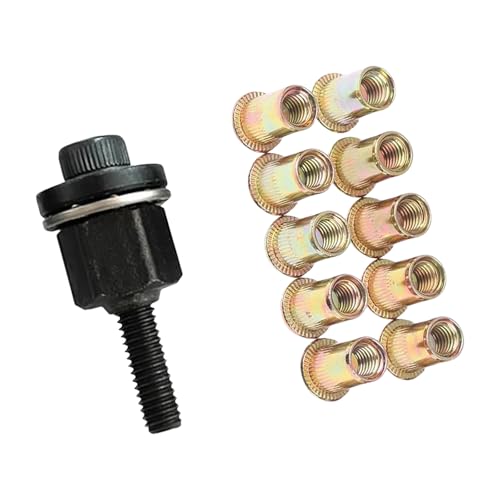 Kleine Handnieten Mutter Werkzeug Handnieten Stahl Mutter Installateur Einfach zu bedienen für Hausreparaturen und Metallarbeiten Nieten kleiner Räume von Qsvbeeqj