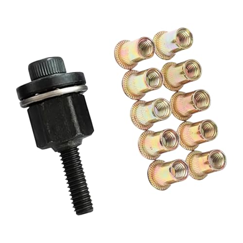 Kleine manuelle Nieten Mutter Werkzeug Stahl Handnieten Mutter Installateur einfach zu bedienen für Haus Reparatur und Metallarbeiten kleinen Raum Niet von Qsvbeeqj