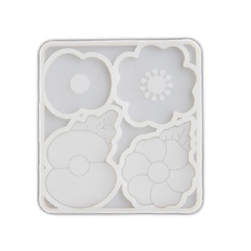 Kreative Silikonform in Mohnblumen-Form, einzigartige Heimdekoration, hochtemperaturbeständige Schmuckformen, Silikonformen von Qsvbeeqj