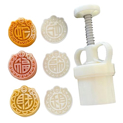 Kuchenformen mit traditionellem chinesischem Design, stabile chinesische symbolische Schlangenkuchen, Leckerli-Formen für feierliches Backen, 3 Stück von Qsvbeeqj