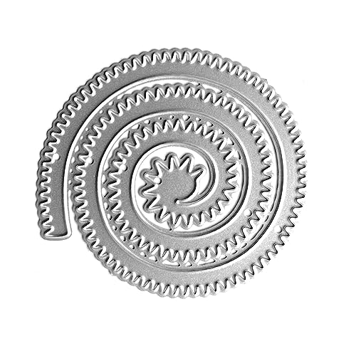 Metallstange, gelockte Blumenstange, Schablone zum Schneiden von Alben, Papierkarten, Prägung von Metallstanzen für Scrapbooking von Qsvbeeqj