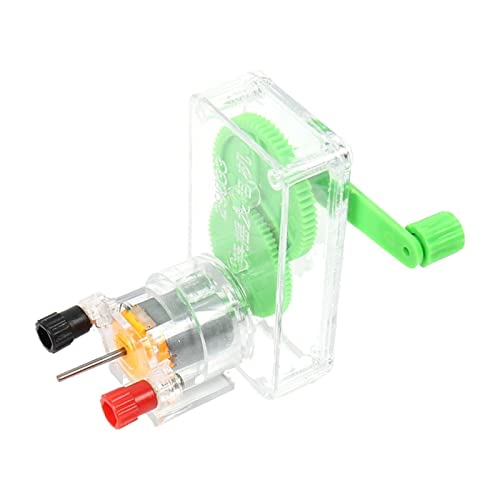Montierter elektrischer Generator mit Handkurbel Generator Schule Demonstrationsmotor Wiederaufladbare Energiequelle von Qsvbeeqj
