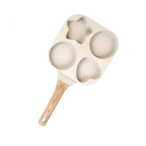 Multifunktionale Eier Frittierpfanne Nicht Stick 4 Hohlraumpfannen Zum Frühstück Hitzebeständiges Holzgriff Omelette Maker Familienfrühstück Kochwerkzeug Kochwerkzeug von Qsvbeeqj