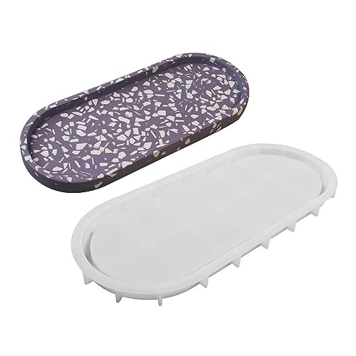 Ovale Silikonform Epoxidharz Form Lagerung Tablett Home Decoration Handwerk Kunstbedarf Handgemachter Schmuck Form von Qsvbeeqj