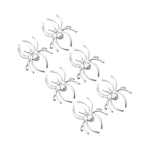Packung Von 6 Gothikstilen Metall Spinnen Servietten Ringe Halloween Tabellenzubehör Für Unheimliche Themenpartys Metal Spiders Servietten Ringe Packung Von 6 Gothikstilen Metall Spinnen Servietten Ringe Halloween Tabellenzubehör Für Unheimliche Themenpartys Metal Spiders Servietten Ringe von Qsvbeeqj