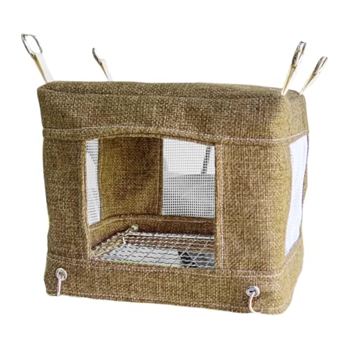 Qsvbeeqj Papageien Schwingen Atmungsaktive Hängematte Barsch Vogelhause Vogel Stand Käfig Spielzeug Nest Hängematte Atmungsaktiv von Qsvbeeqj