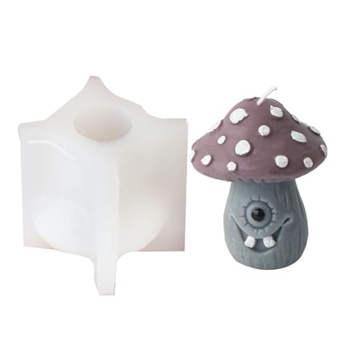 Pilzhaus Silikonform Halloween Kerzenformen Handgefertigtes Backen Epoxidharz Für Dekorationen Pilz Haus Kerzenform Silikonformen Für Urlaubsdekorationen von Qsvbeeqj
